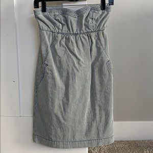 American Eagle strapless striped causal dress